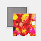 抽象芸術色（赤） マグネット (正面/裏面)