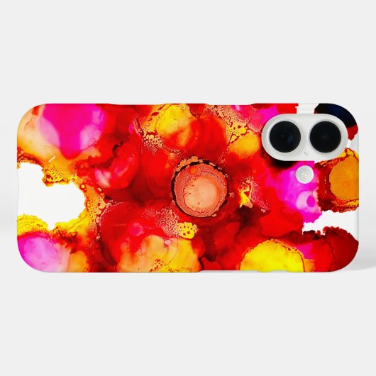 抽象芸術色（赤） Case-Mate iPhoneケース (裏面 (横))