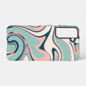 抽象芸術色 SAMSUNG GALAXYケース (裏面横)