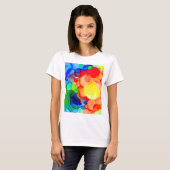 抽象芸術色 Tシャツ (正面フル)