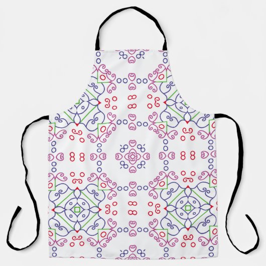 抽象芸術花のパターンdesignabstract, art, home  エプロン (正面)