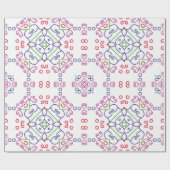 抽象芸術花のパターンdesignabstract, art, home ラッピングペーパー (フラット)
