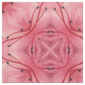 抽象芸術花びらソフトコーラルピンク ファブリック (クローズアップ)