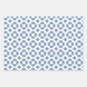 抽象芸術花びらパターン ラッピングペーパーシート (正面)