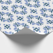 抽象芸術花びらパターン ラッピングペーパー (角)