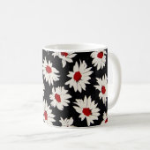 抽象芸術花アート水彩模様。 コーヒーマグカップ (正面右)