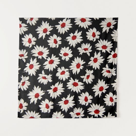 抽象芸術花アート水彩模様。 タペストリー (正面(横))