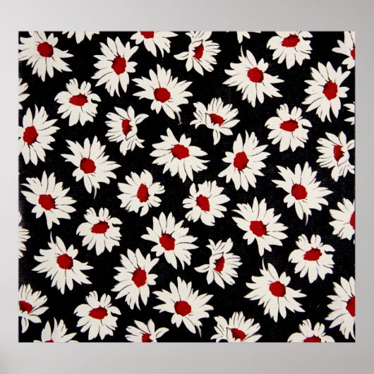 抽象芸術花アート水彩模様。 ポスター (正面)