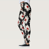 抽象芸術花アート水彩模様。 レギンス (左)