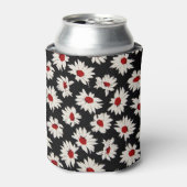 抽象芸術花アート水彩模様。 缶クーラー (缶正面)