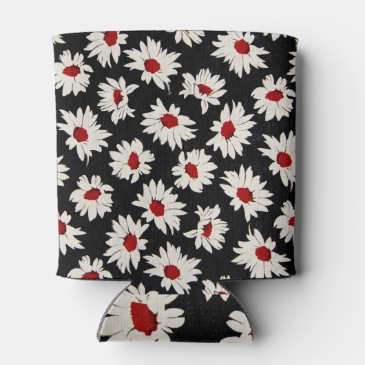 抽象芸術花アート水彩模様。 缶クーラー (裏面)