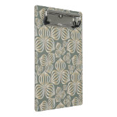 抽象芸術花シームレスなゴールデングレー+あなたのアイディア ミニクリップボード (アングル)