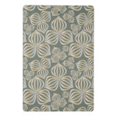 抽象芸術花シームレスなゴールデングレー+あなたのアイディア ミニクリップボード (裏面)