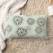 抽象芸術花デザイン枕 ランバークッション (ブランケット)