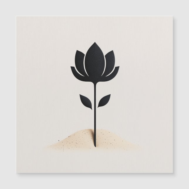 抽象芸術花デザイン (正面)