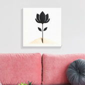 抽象芸術花デザイン キャンバスプリント (インサイチュ (リビング))