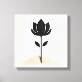 抽象芸術花デザイン キャンバスプリント (正面)