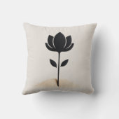 抽象芸術花デザイン クッション (裏面)