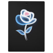 抽象芸術花デザイン クリップボード (裏面)