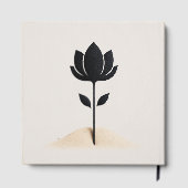 抽象芸術花デザイン ゲストブック (裏面)