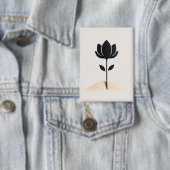 抽象芸術花デザイン 缶バッジ (インサイチュ)