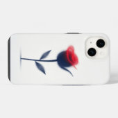 抽象芸術花デザイン iPhoneケース (裏面横)