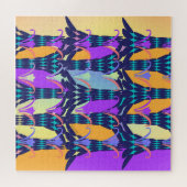 抽象芸術花パズル ジグソーパズル (横)