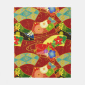 抽象芸術花フリースブランケット フリースブランケット (正面)