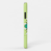 抽象芸術花マンダラグリーン名 Case-Mate iPhoneケース (裏面/右)