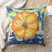 抽象芸術花化粧枕 クッション (ブランケット)