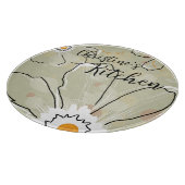 抽象芸術花名12"ガラスを追加 カッティングボード (角)