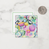 抽象芸術花囲いカード ノートカード (正面/裏面インサイチュ)