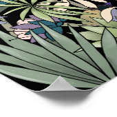 抽象芸術花園芸術 ポスター (角)