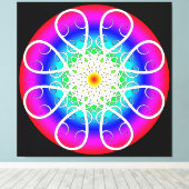 抽象芸術花引きキャンバス印刷 キャンバスプリント (インサイチュ (ウッドフロア))