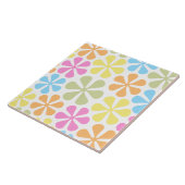 抽象芸術花明るい色ミックス タイル (側面)