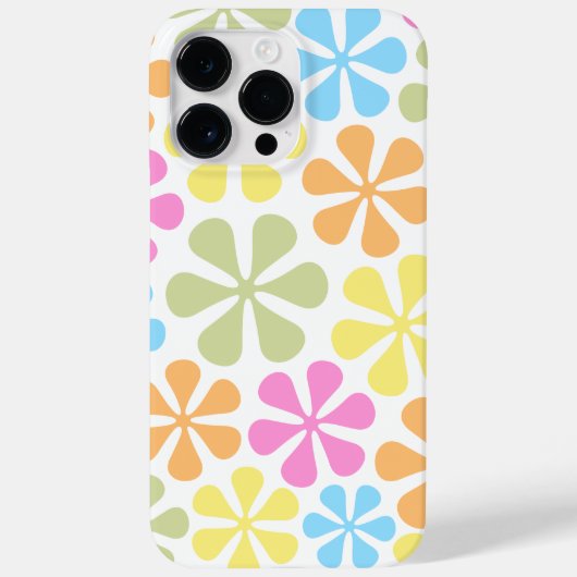 抽象芸術花明るい色ミックス Case-Mate iPhoneケース (裏面)