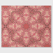 抽象芸術花曼荼羅の縫い目のない紋様 ラッピングペーパー (フラット)