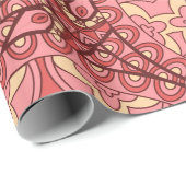 抽象芸術花曼荼羅の縫い目のない紋様 ラッピングペーパー (ロールコーナー)