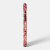 抽象芸術花曼荼羅の縫い目のない紋様 iPhoneケース (左側面)