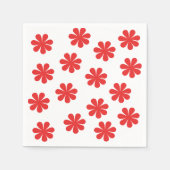 抽象芸術花柄 スタンダードカクテルナプキン (正面)