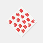 抽象芸術花柄 スタンダードカクテルナプキン (角)