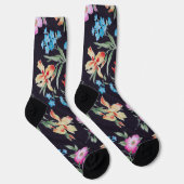 抽象芸術花柄 ソックス (右)