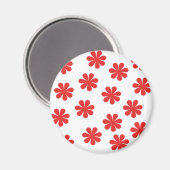 抽象芸術花柄 マグネット (正面/裏面)