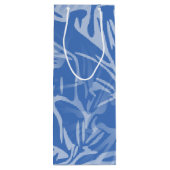 抽象芸術花植物性フローラ ワインギフトバッグ (裏面)