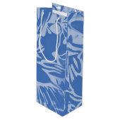 抽象芸術花植物性フローラ ワインギフトバッグ (正面アングル)