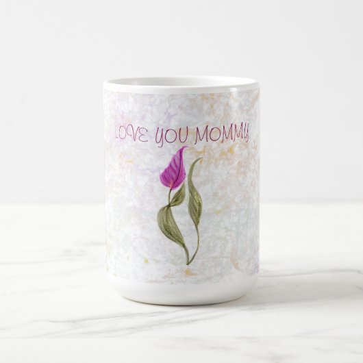 抽象芸術花模様マグカップ コーヒーマグカップ (中央)