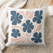 抽象芸術花模様加飾 クッション (ブランケット)