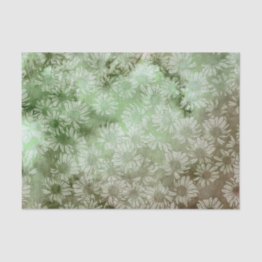 抽象芸術花模様花園芸花 薄葉紙 (正面)