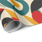 抽象芸術花模様 ラッピングペーパー (ロールコーナー)