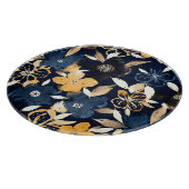 抽象芸術花模様：水彩繰り返しパターン カッティングボード (角)